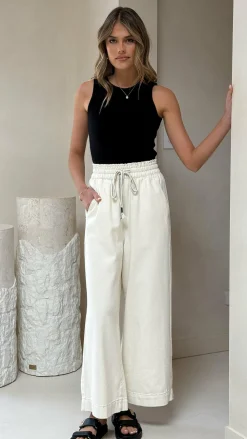 Fashion Allied The Denim Edit|Bottoms^Josephine Pants - Off White Denim