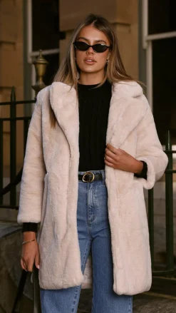 LILYWHYT Coats|Coats^Josie Coat - Beige