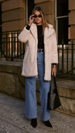 LILYWHYT Coats|Coats^Josie Coat - Beige