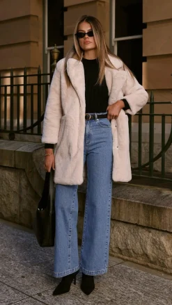LILYWHYT Coats|Coats^Josie Coat - Beige