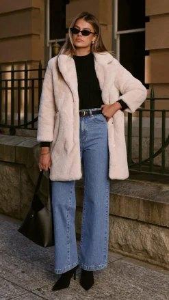 LILYWHYT Coats|Coats^Josie Coat - Beige