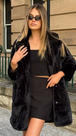 LILYWHYT Coats|Coats^Josie Coat - Black