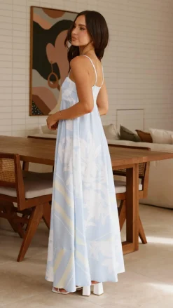 YH AND CO Dresses|Maxi^Kaethe Maxi Dress - Blue/Yellow