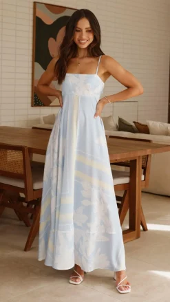 YH AND CO Dresses|Maxi^Kaethe Maxi Dress - Blue/Yellow