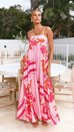 YH AND CO Dresses|Maxi^Kaethe Maxi Dress - Pink/Orange