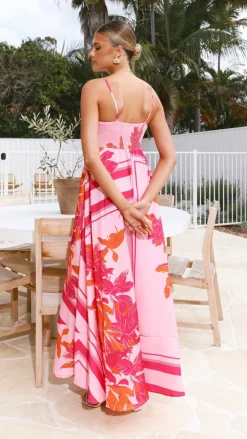 YH AND CO Dresses|Maxi^Kaethe Maxi Dress - Pink/Orange