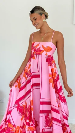 YH AND CO Dresses|Maxi^Kaethe Maxi Dress - Pink/Orange