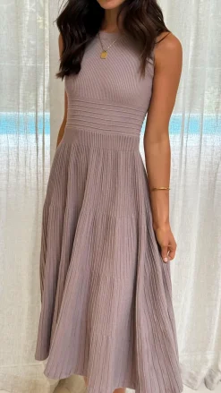 My Girl Knit Dresses|Knitwear^Kaida Midi Dress - Mocha
