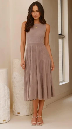My Girl Knit Dresses|Knitwear^Kaida Midi Dress - Mocha