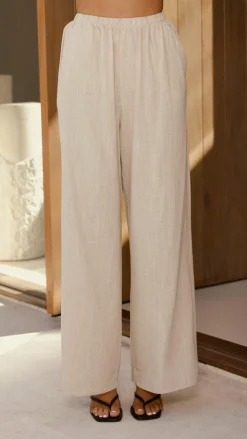 By Frankie Sets|Bottoms^Kailani Strapless Top and Pants Set - Oat