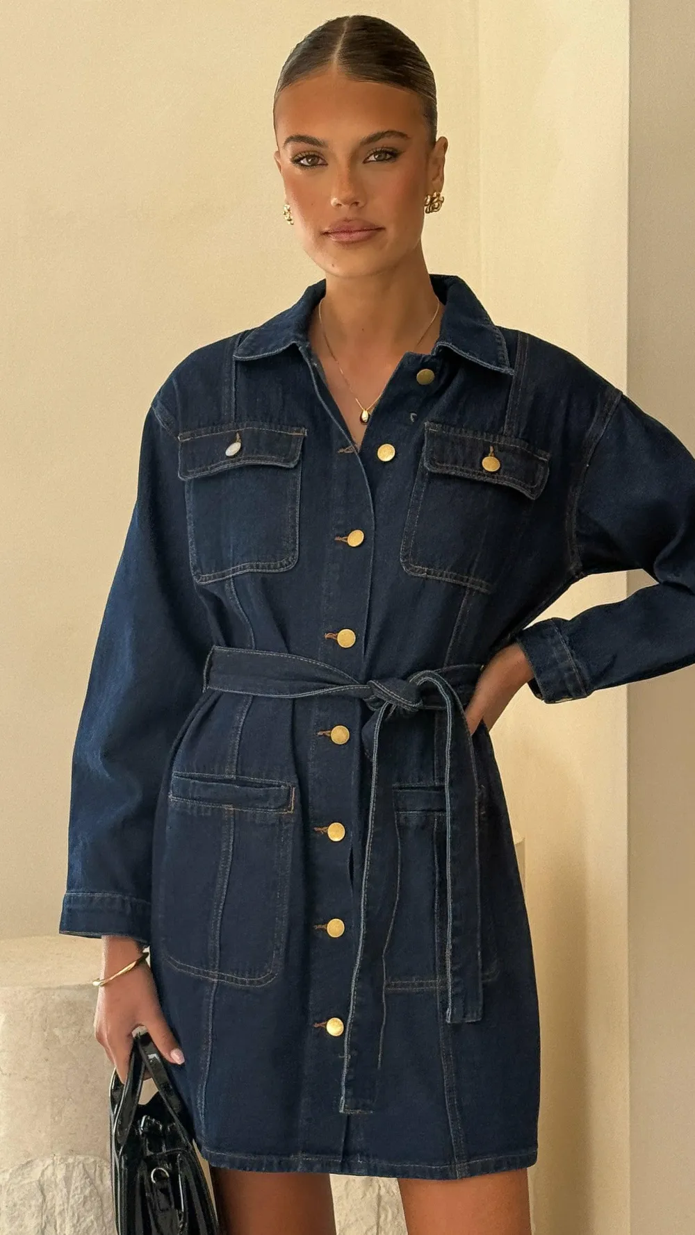 Fashion Allied Sale Dresses^Kailas Mini Dress - Indigo Denim