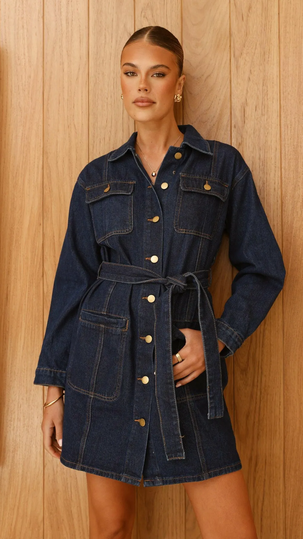 Fashion Allied Sale Dresses^Kailas Mini Dress - Indigo Denim