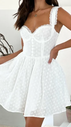 Pink Diamond Hen'S Collection|Dresses^Kaiya Mini Dress - White