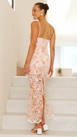 Main St Sale Dresses^Kalista Maxi Dress - Orange Floral