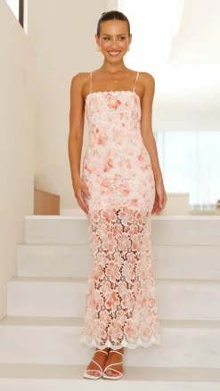 Main St Sale Dresses^Kalista Maxi Dress - Orange Floral
