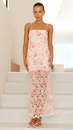 Main St Sale Dresses^Kalista Maxi Dress - Orange Floral