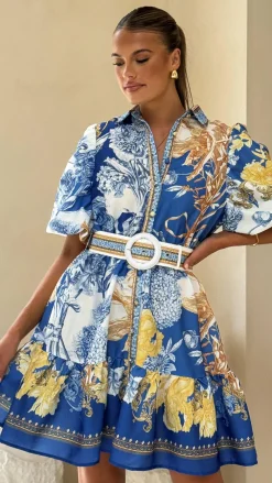 Bubblegum Dresses|Mini^Kalliope Mini Dress - Blue Doll