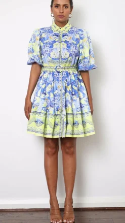 Bubblegum Dresses|Mini^Kalliope Mini Dress - Blue/Yellow