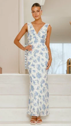 SASHA (BNE) Sale Dresses^Kamala Maxi Dress - Blue Floral