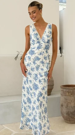 SASHA (BNE) Sale Dresses^Kamala Maxi Dress - Blue Floral