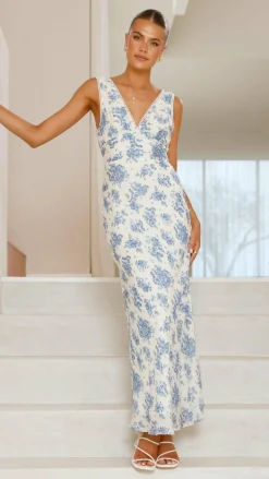 SASHA (BNE) Sale Dresses^Kamala Maxi Dress - Blue Floral
