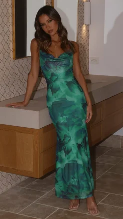 Prem Group Sale Dresses^Kapri Maxi Slip Dress - Green Floral