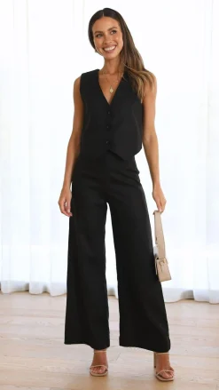 Fashion Allied Sets|Bottoms^Karah Pants - Black