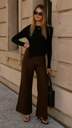 Fashion Allied Sets|Bottoms^Karah Pants - Chocolate