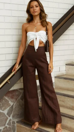 Fashion Allied Sets|Bottoms^Karah Pants - Chocolate
