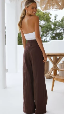 Fashion Allied Sets|Bottoms^Karah Pants - Chocolate