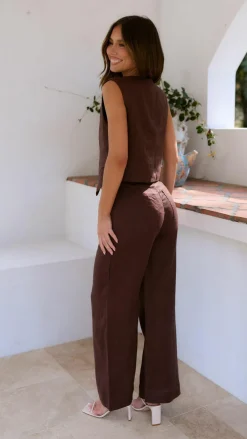 Fashion Allied Sets|Bottoms^Karah Pants - Chocolate