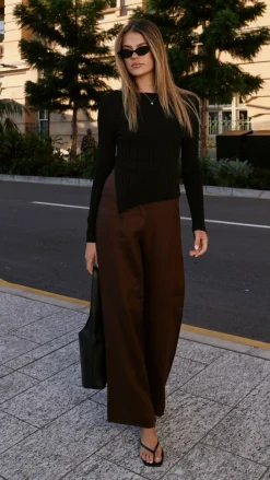 Fashion Allied Sets|Bottoms^Karah Pants - Chocolate