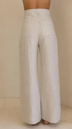 Fashion Allied Bottoms^Karah Pants - Oatmeal