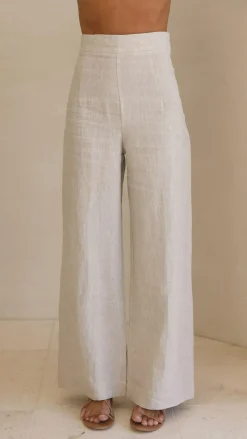 Fashion Allied Bottoms^Karah Pants - Oatmeal