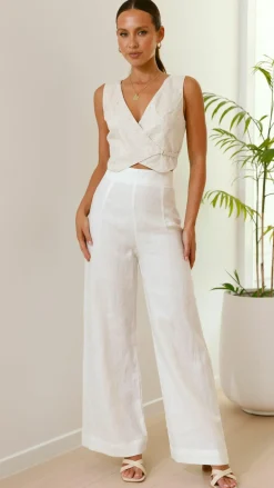 Fashion Allied Sets|Bottoms^Karah Pants - White