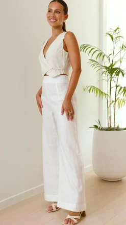Fashion Allied Sets|Bottoms^Karah Pants - White
