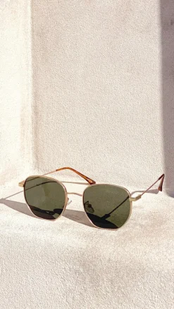 Your Accessory Shop Sunglasses^Karmen Sunglasses - Moss/Gold