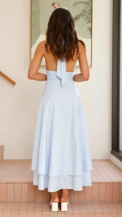 SASHA (BNE) Dresses|Maxi^Kathy Halter Neck Maxi Dress - Light Blue