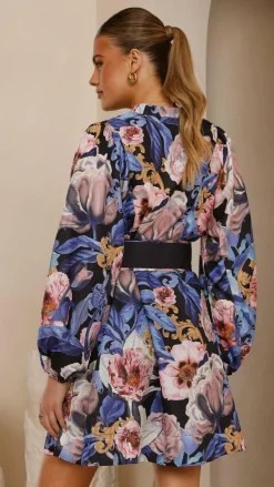 Bubblegum Dresses|Mini^Katy Mini Dress - Azure Donatella