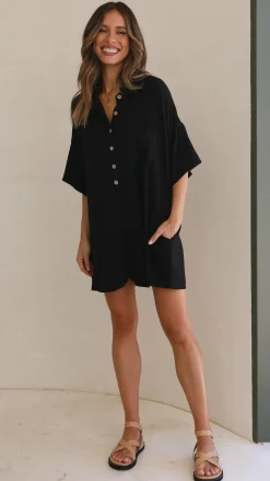 Desire Playsuits^Keely Playsuit - Black