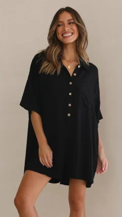 Desire Playsuits^Keely Playsuit - Black