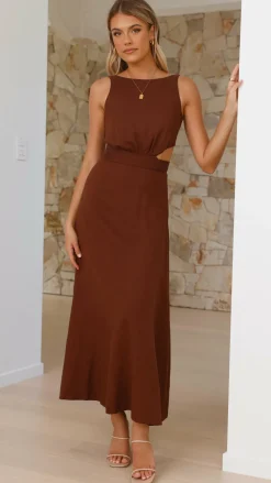 Main St Dresses|Maxi^Kimberley Maxi Dress - Chocolate