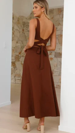 Main St Dresses|Maxi^Kimberley Maxi Dress - Chocolate