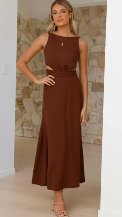 Main St Dresses|Maxi^Kimberley Maxi Dress - Chocolate