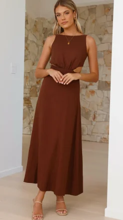 Main St Dresses|Maxi^Kimberley Maxi Dress - Chocolate