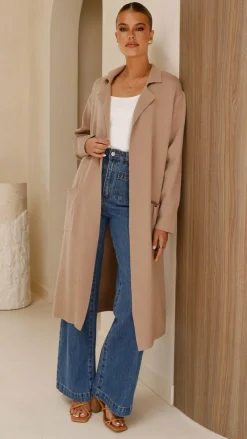 Fashion Allied Cardigans|Cardigans^Kira Coatigan - Stone