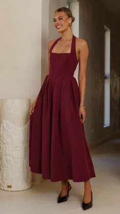 SASHA (BNE) Dresses|Maxi^Kristen Maxi Dress - Wine