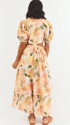 Girl and the Sun Dresses|Midi^Kylo Midi Dress - Mallorca Floral