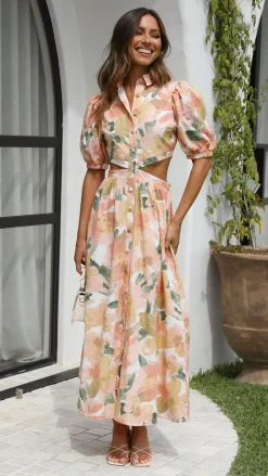 Girl and the Sun Dresses|Midi^Kylo Midi Dress - Mallorca Floral