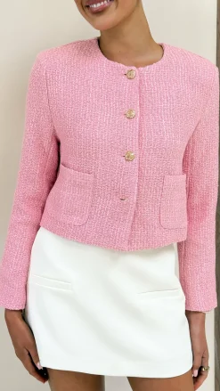 SASHA (BNE) Jackets|Knitwear^Laina Jacket - Pink